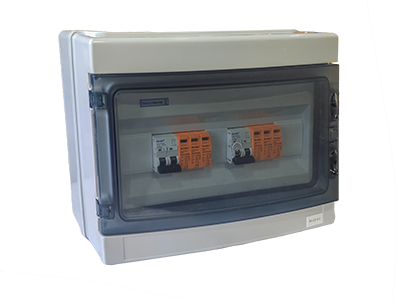 Cuadro de protecciones DC - con Sobretensiones 2x STRING